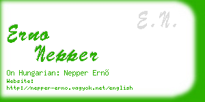 erno nepper business card